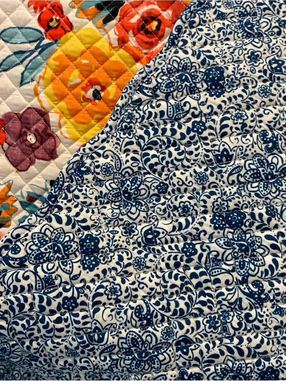 Pioneer Woman Reversible “Flea Market Floral Quilted Table Runner” 14x72” NWOT